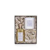 Lavender & Lime Blossom Lucite Gift Set 250ml, 9oz Candle and Tray, small